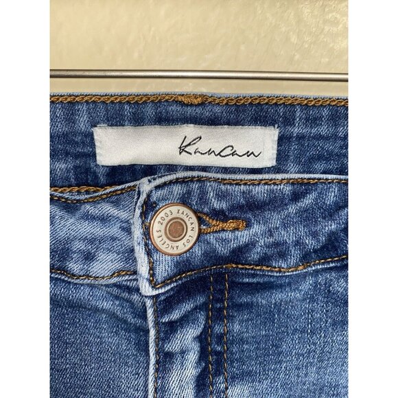Kancan Jeans Skinny Ankle Distressed Raw Hem Stretch Size 30 - Picture 4 of 7